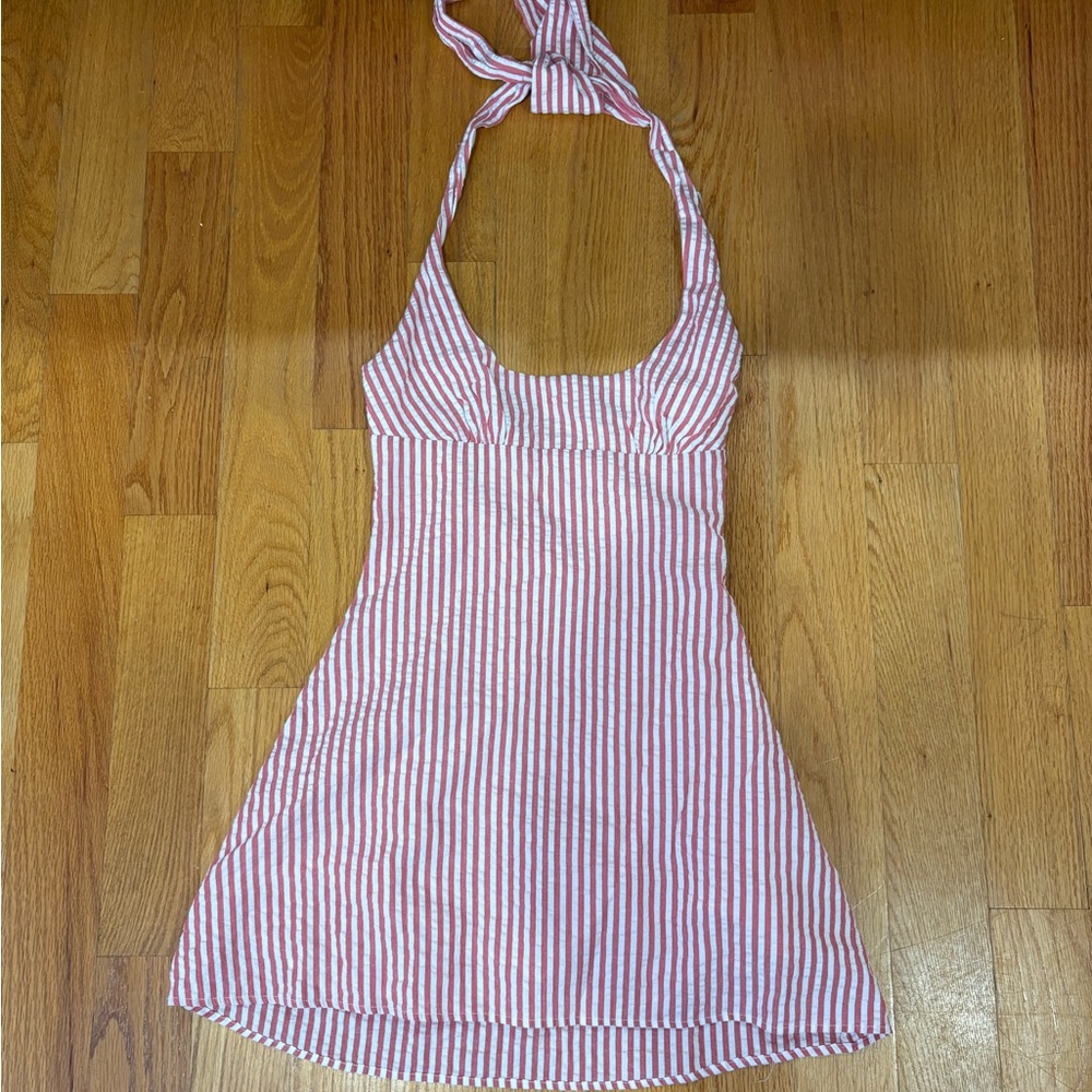 Princess Polly Red and White Striped Dress